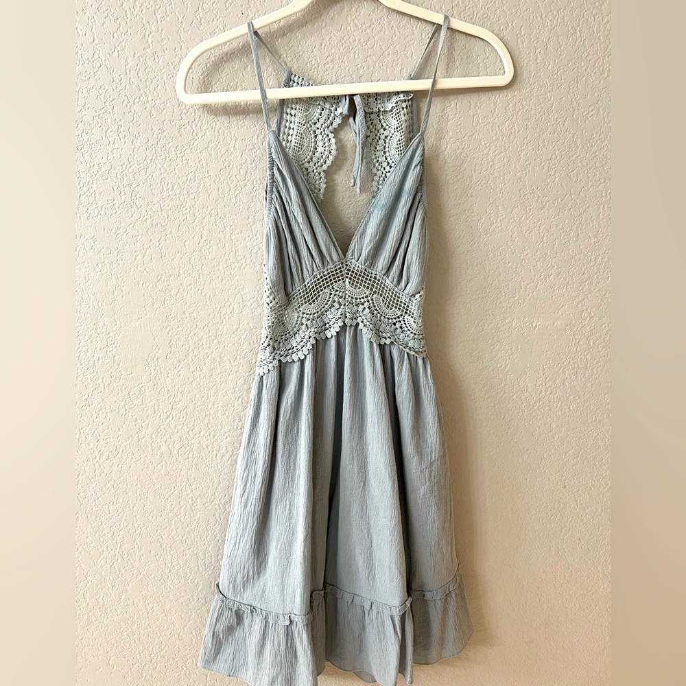 Boutique crocheted sun dress size small